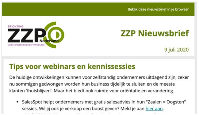 SalesSpot helpt ZZP’ers in Nederland!